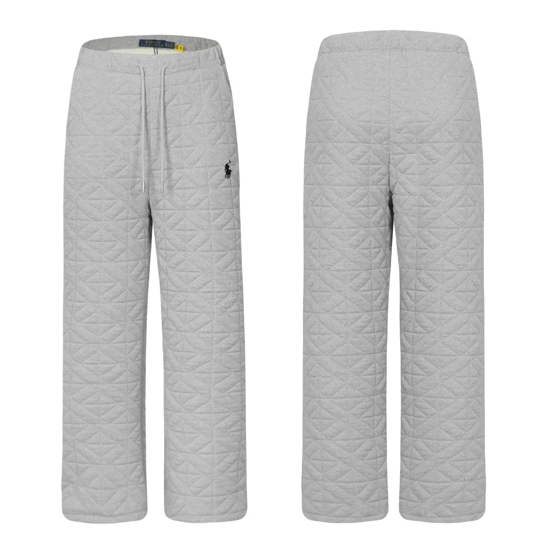 P240 White background picture [Popular item] Style number: 24384# Color: off-white/hemp gray Size: S to Adjustable elasticated trouser cords at the ankles ✅ - RL Ralph Lauren's hottest style this year. Easy to wear down cotton pants with eyes closed. Classic war horse embroidery LOGO. The texture is full and high-end. A version that you will fall in love with at first sight. Can control any leg shape. Two strings of trouser legs have drawstrings. Can be wide-legged or corseted. Soft and fluffy, level 10 wind-resistant, life-saving pants.